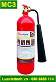  Bình chữa cháy VinaFoam khí CO2 MC3 3kg, có tem kiểm định 
