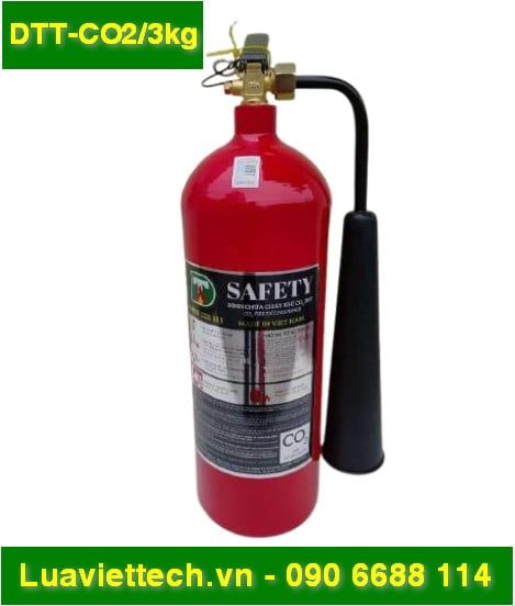  Bình chữa cháy SAFETY khí CO2 3kg DTT-CO2/3KG - Có tem kiểm định 
