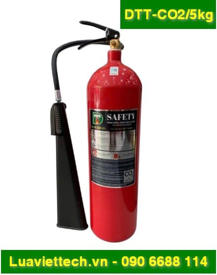  Bình chữa cháy SAFETY khí CO2 5kg DTT-CO2/5KG - Có tem kiểm định 