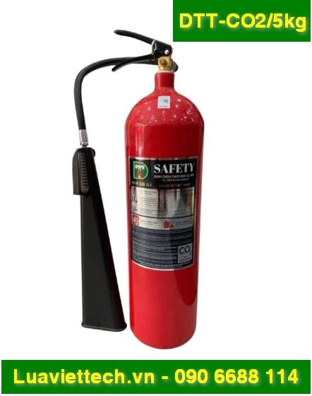  Bình chữa cháy SAFETY khí CO2 5kg DTT-CO2/5KG - Có tem kiểm định 