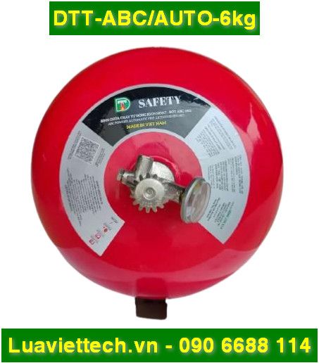  Bình chữa cháy tự động SAFETY bột ABC 6kg DTT-ABC/AUTO-6kg - Có tem kiểm định 