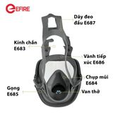  Mặt nạ lọc khói, khí độc EFIRE E68 