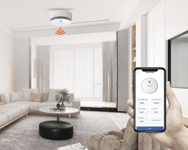  Đầu báo khói liên kết wifi gửi thông báo đến ứng dụng điện thoại Dahua DHI-HY-SA2FA 