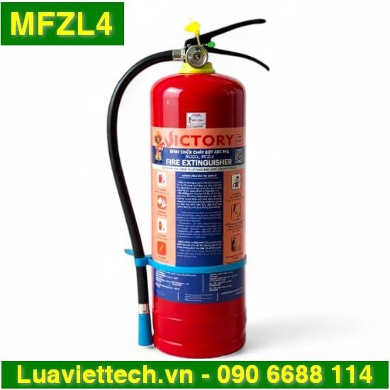  Bình chữa cháy VICTORY bột ABC 4kg MFZL4 - Có tem kiểm định 