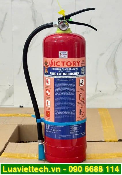  Bình chữa cháy VICTORY bột ABC 4kg MFZL4 - Có tem kiểm định 