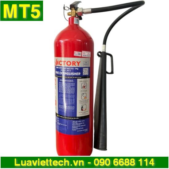  Bình chữa cháy VICTORY khí CO2 5kg MT5 - Có tem kiểm định 