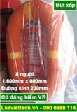  Phao bè cứu sinh, có đăng kiểm VR chất liệu mút xốp, loại 8 người, 1.600 x 800mm x đường kính 230mm 
