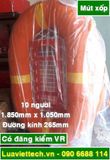  Phao bè cứu sinh, có đăng kiểm VR chất liệu mút xốp, 10 người, 1.900 x 1050mm x đường kính 270mm 
