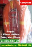  Phao bè cứu sinh, có đăng kiểm VR chất liệu Composite, 8 người, 1.600 x 800mm x đường kính 230mm 