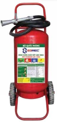  Bình chữa cháy xe đẩy bột ABC 83MEC Bộ Quốc Phòng 35kg 