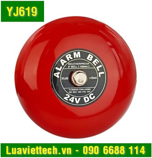  Chuông báo cháy Yong Jin YJ619 6 inch, có tem kiểm định của Bộ Công An 