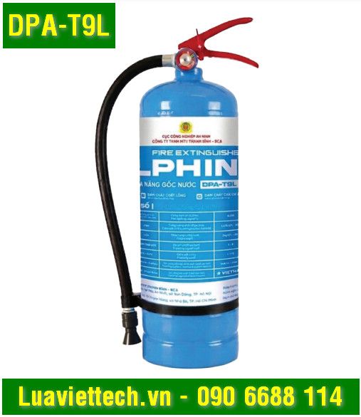  Bình chữa cháy đa năng gốc nước Dolphin DPA-T9L có tem kiểm định 