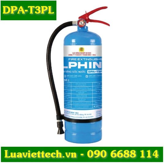  Bình chữa cháy đa năng gốc nước 3.5 lít Dolphin DPA-T3PL có tem kiểm định 