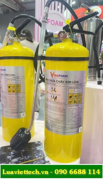  Bình chữa cháy Vinafoam chuyên dụng đám cháy kim loại, bột chữa cháy KCl 8kg, có tem kiểm định 