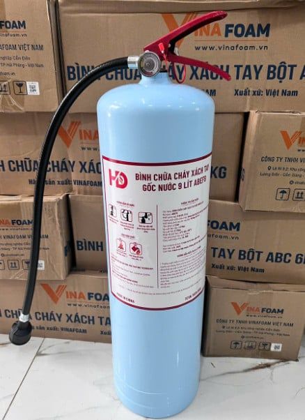  Bình chữa cháy xách tay gốc nước ABEF9, 9 lít có tem kiểm định 