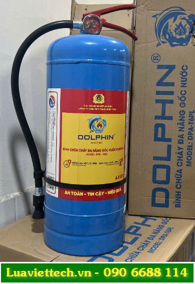  Bình chữa cháy đa năng gốc nước 6.5 lít Dolphin DPA-T6PL có tem kiểm định 