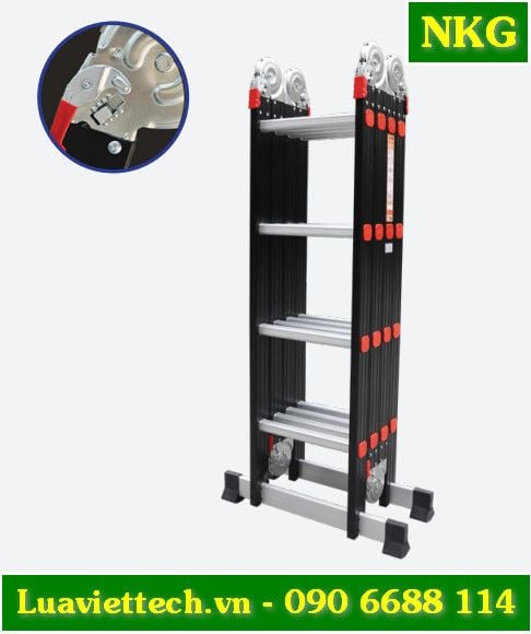 Thang nhôm gấp đoạn Nikawa NKG 