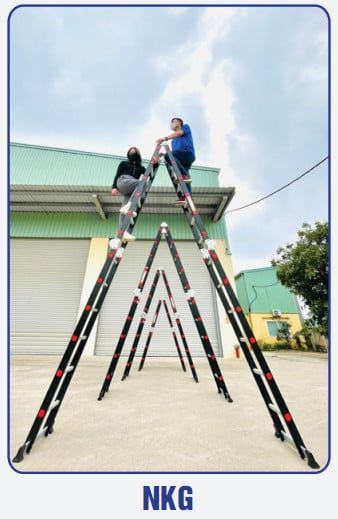  Thang nhôm gấp đoạn Nikawa NKG 
