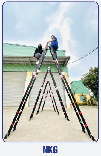  Thang nhôm gấp đoạn Nikawa NKG 