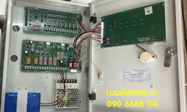  Tủ trung tâm báo cháy hệ thường Fire Smart FCP, gồm ắc quy, có kiểm định 
