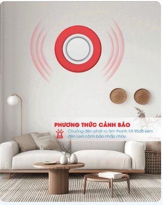  Chuông đèn báo cháy SafeFire SF-X_BASE HM2WD-W, pin tới 5 năm, bảo hành 12 tháng 