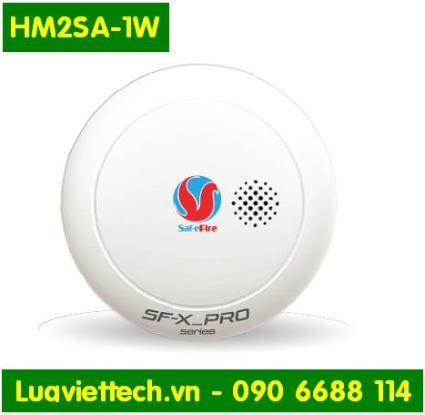  Đầu báo cháy khói liên động không dây SafeFire SF-X_PRO HM2SA-1W, pin tới 10 năm, bảo hành 24 tháng 