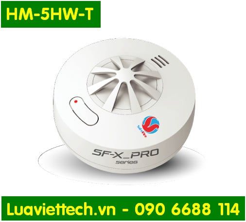  Đầu báo cháy nhiệt liên động không dây SafeFire SF-X_PRO HM-5HW-T pin tới 10 năm, bảo hành 24 tháng 