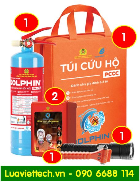  Túi cứu hộ phòng cháy chữa cháy dành cho gia đình và ô tô Dolphin 