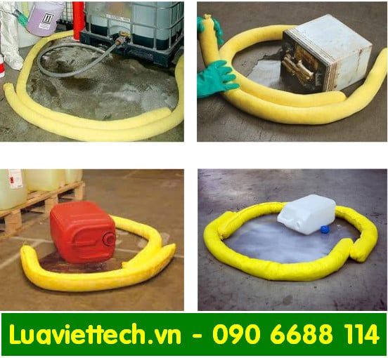  Phao quây thấm hóa chất XY-S07612 màu vàng, kích thước 76mm x 1200mm 