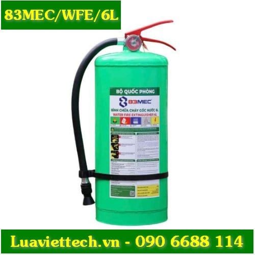  Bình chữa cháy gốc nước 83MEC Bộ Quốc Phòng 6 lít 83MEC/WFE/6L 