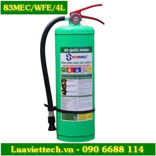  Bình chữa cháy gốc nước 83MEC Bộ Quốc Phòng 4 lít 83MEC/WFE/4L 