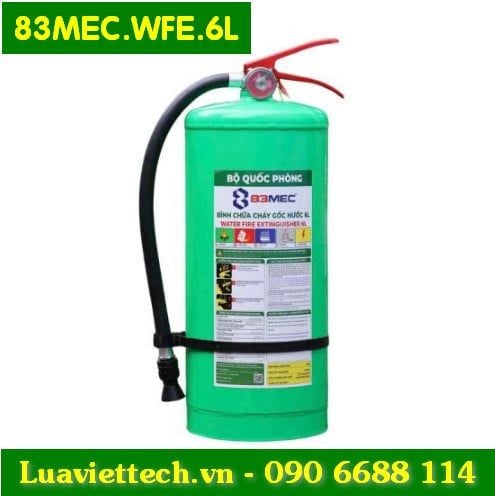  Bình chữa cháy gốc nước 83MEC Bộ Quốc Phòng 6 lít 83MEC.WFE.6L 