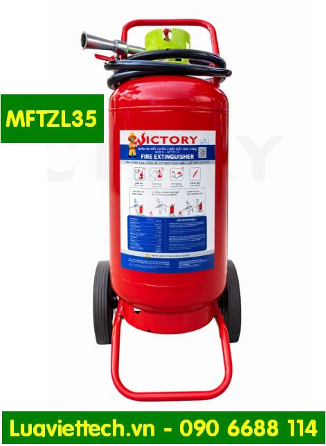  Bình chữa cháy xe đẩy VICTORY bột ABC 35kg MFTZL35 