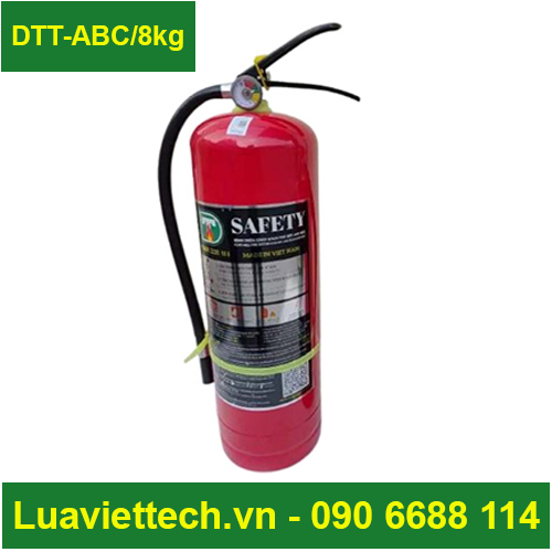  Bình chữa cháy SAFETY bột ABC 8kg DTT-ABC/8KG - Có tem kiểm định 