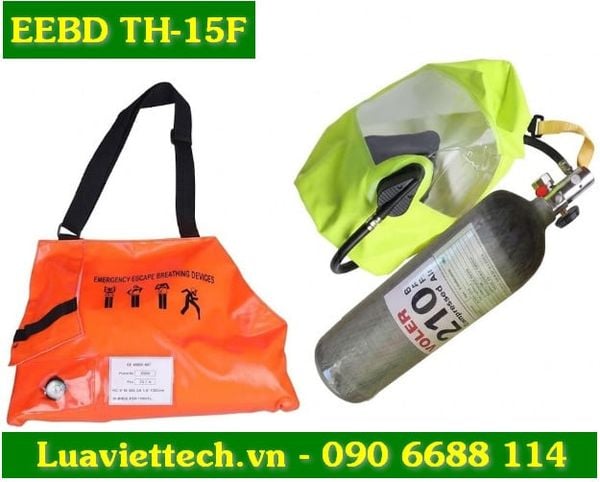  Bộ bình thở 4 món (mặt nạ, mõm thở, quay đeo, bình khí) chuyên dùng EEBD TH-15F, hiệu FENAN 
