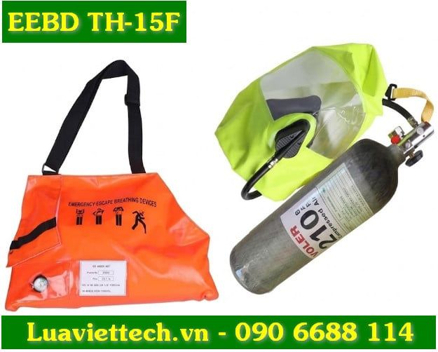 Bộ bình thở 4 món (mặt nạ, mõm thở, quay đeo, bình khí) chuyên dùng EEBD TH-15F, hiệu FENAN 