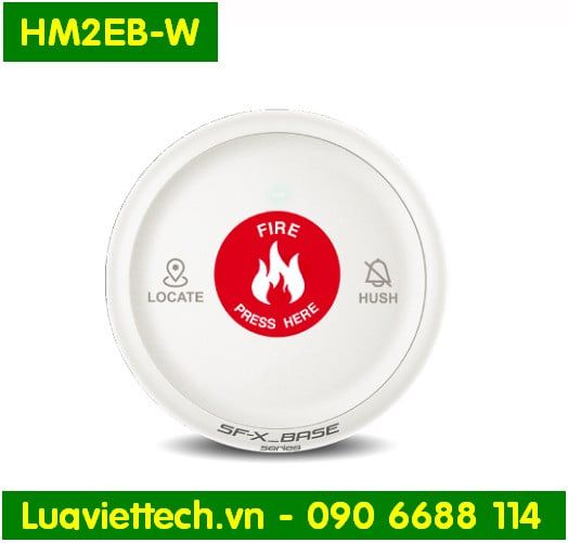  Nút ấn khẩn cấp tròn báo cháy không dây SafeFire SF-X_BASE HM2EB-W pin tới 2 năm, bảo hành 12 tháng 