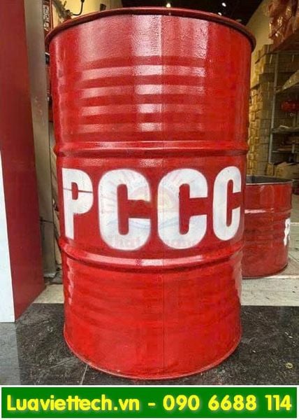  Thùng phuy phòng cháy chữa cháy (PCCC) dung tích 200 lít 
