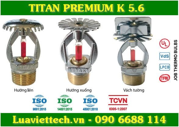  Đầu phun Sprinkler Titan Premium K 5.6 