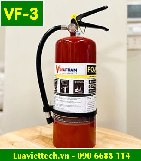  Bình chữa cháy VinaFoam bọt FOAM gốc nước đa năng, có tem kiểm định 