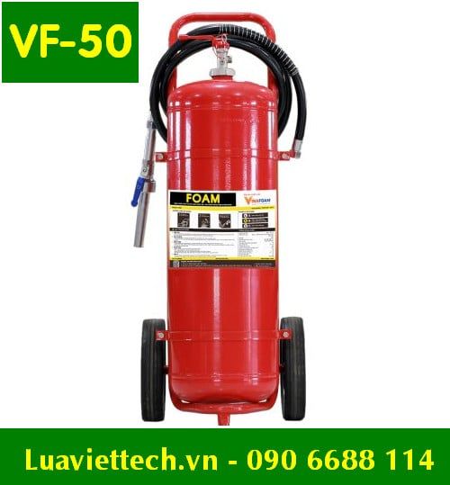  Bình chữa cháy VinaFoam bọt FOAM gốc nước VF-50 lít, có tem kiểm định 