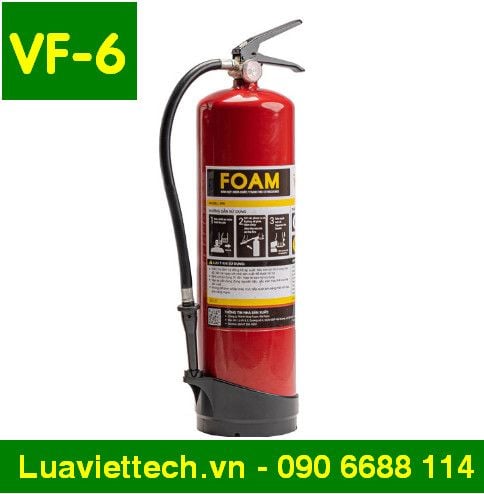  Bình chữa cháy VinaFoam bọt FOAM gốc nước đa năng, có tem kiểm định 
