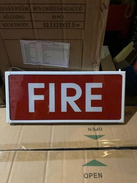  Đèn báo cháy FIRE 24V dùng với hệ thống báo cháy tự động 