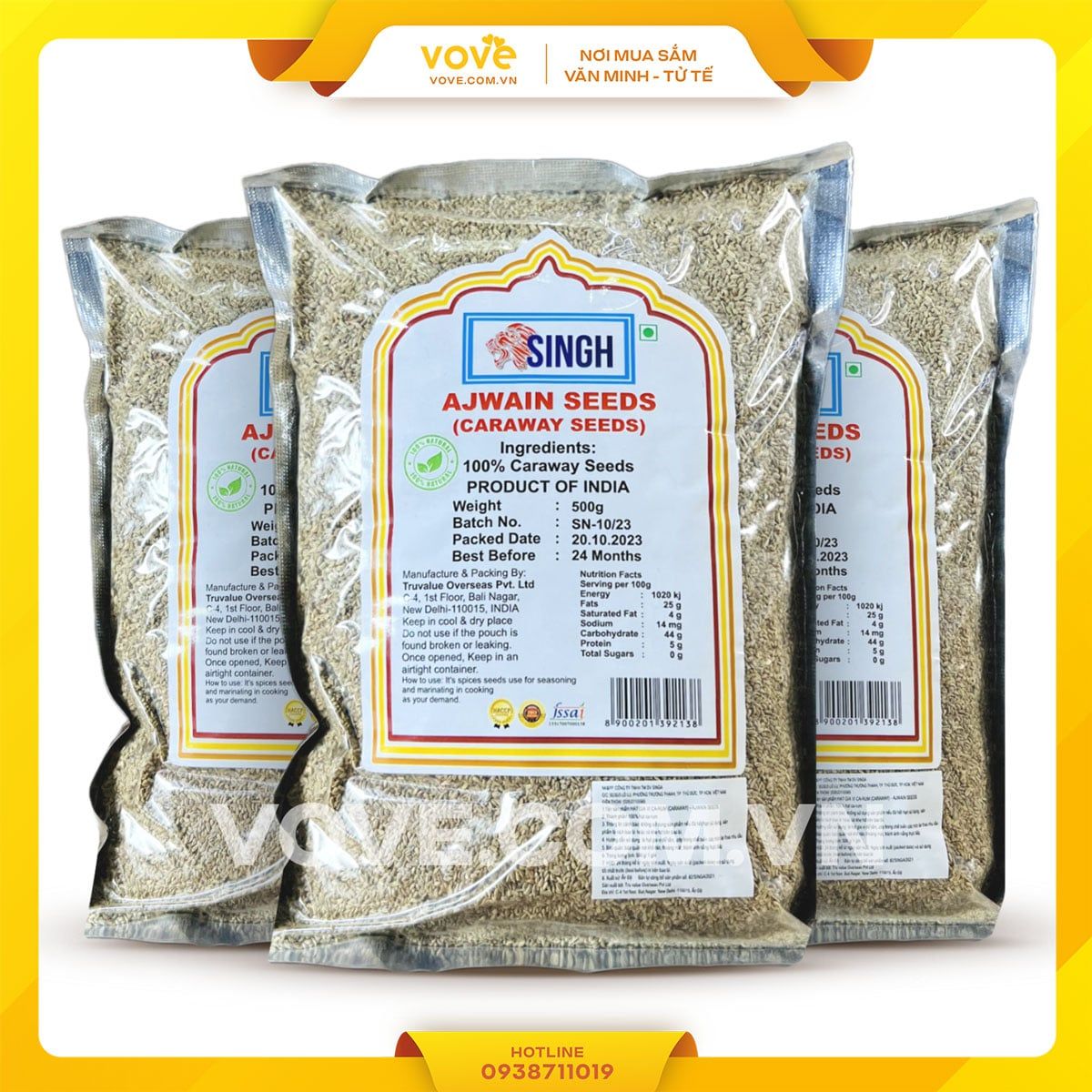 tong hop gia vi don an do goi 100g