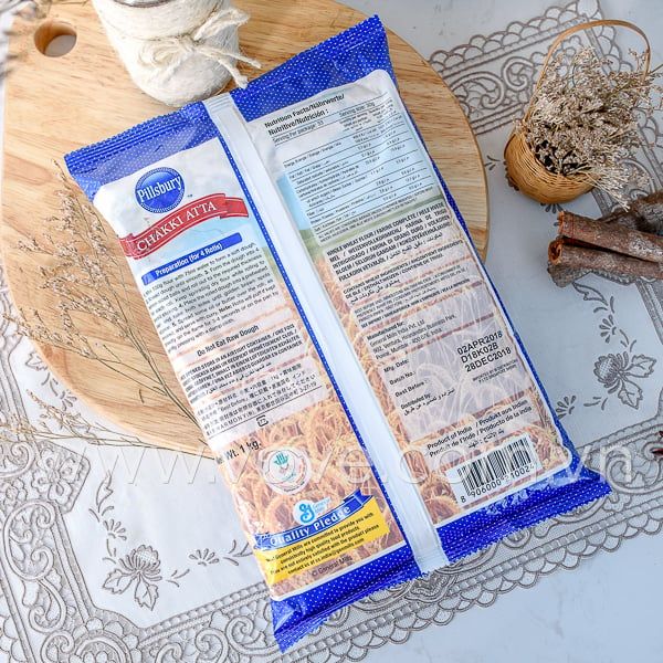 bot mi nguyen cam an do atta pillsbury tui 5kg