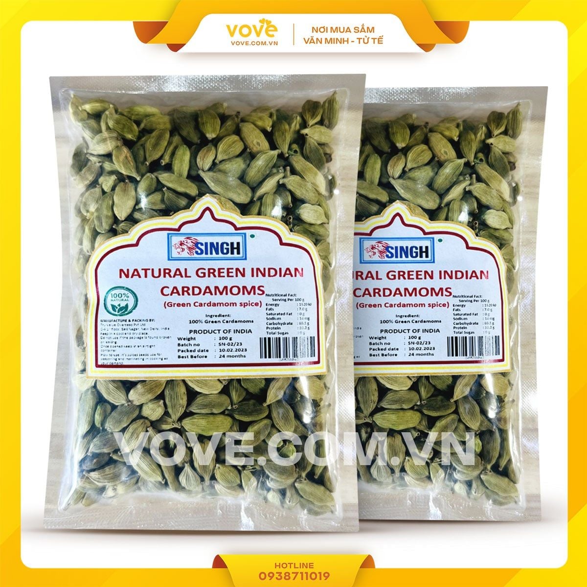 tong hop gia vi don an do goi 100g