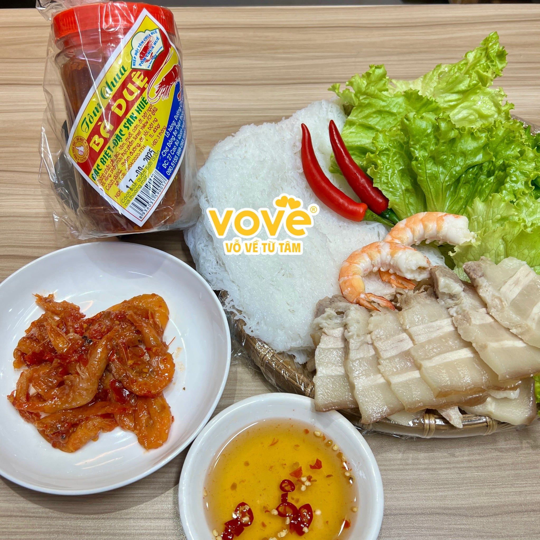 mam tom chua hue hieu ba due loai tom non bo dau 400gr