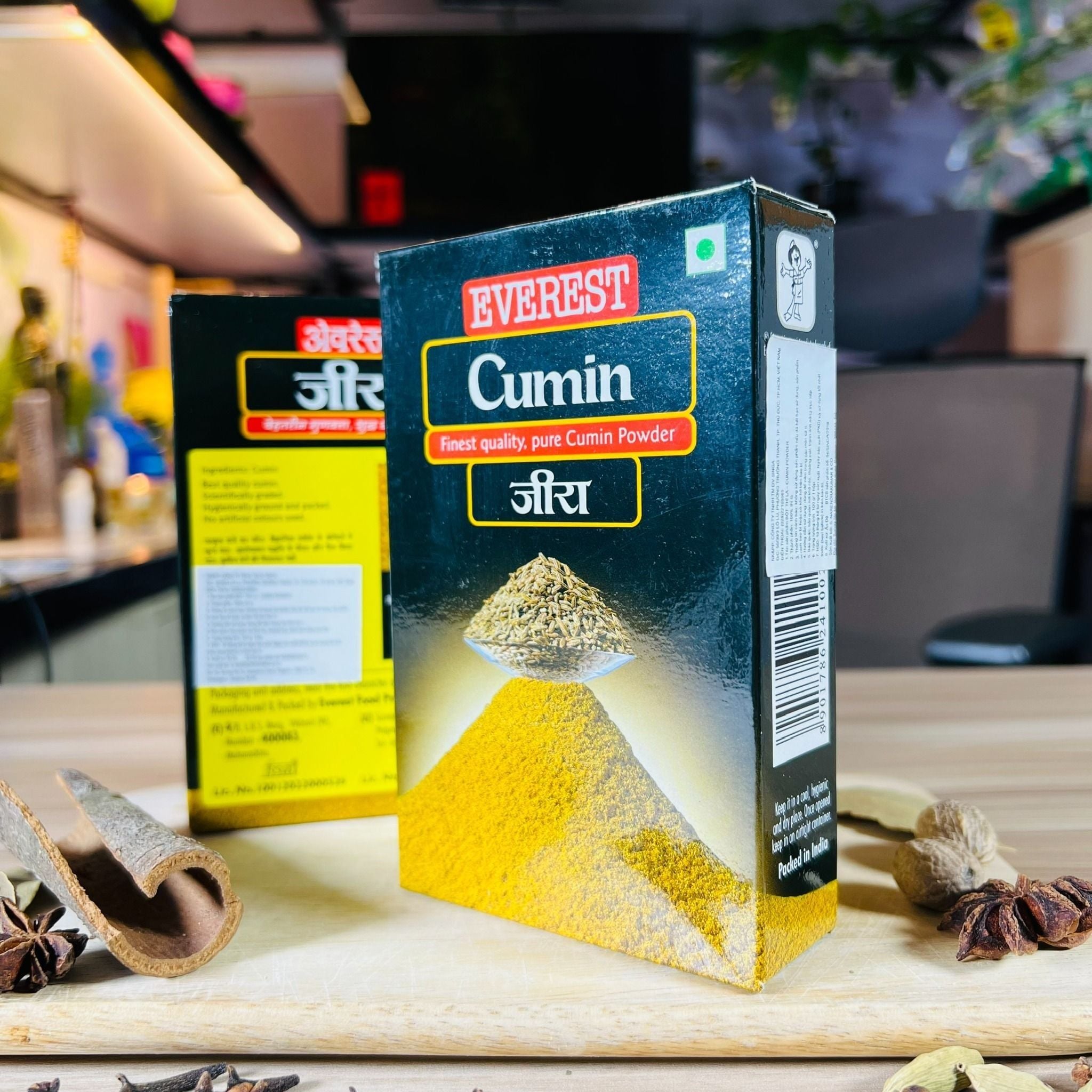 bot thi la an do everest cumin powder 100gr
