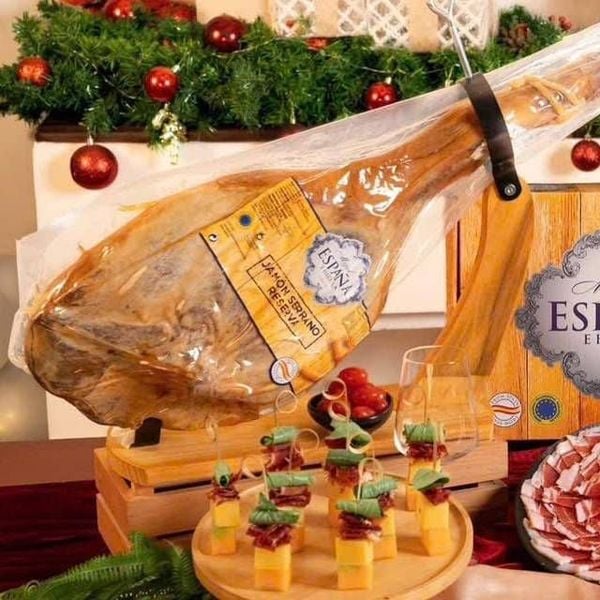 Đùi heo trắng Serrano ủ muối Tây Ban Nha (4,5kg ~ 7kg)