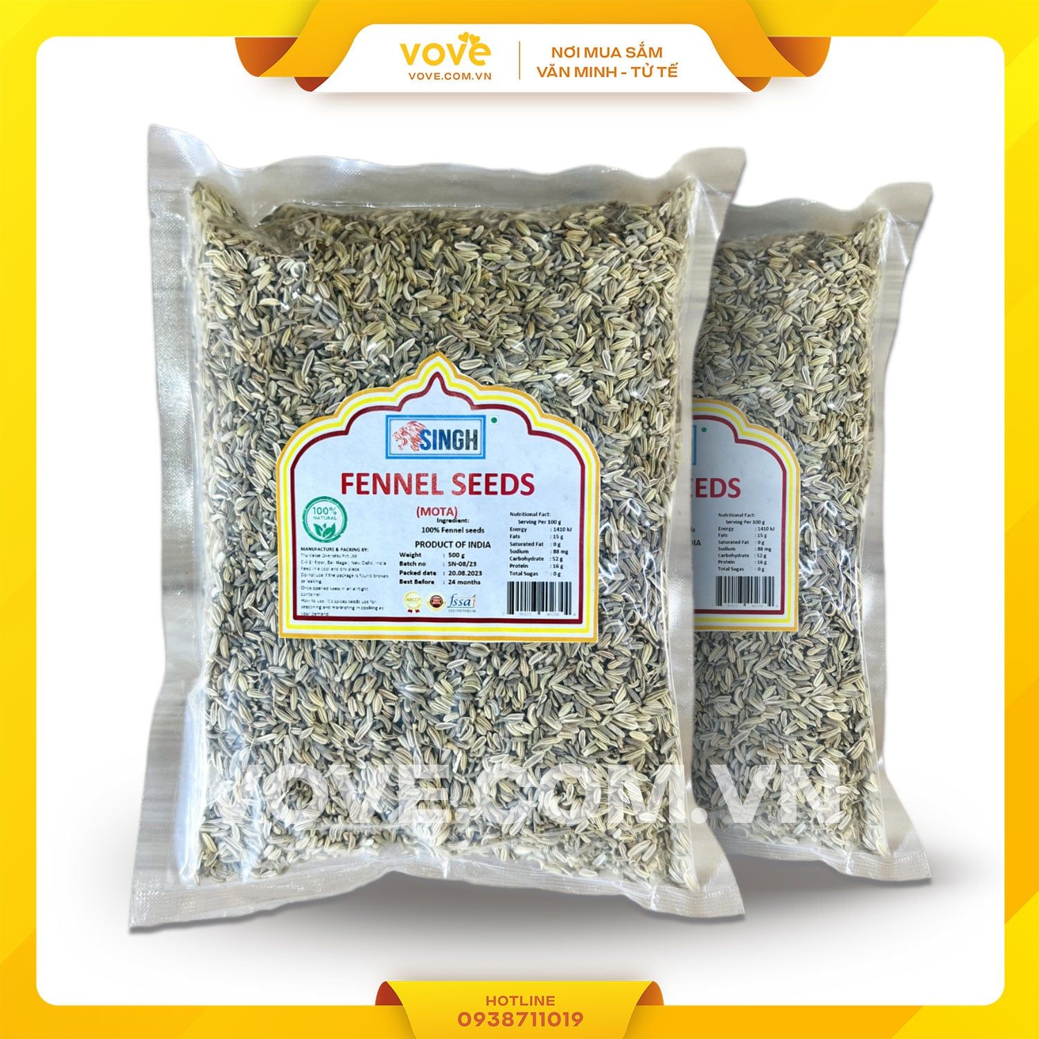 tong hop gia vi don an do goi 100g